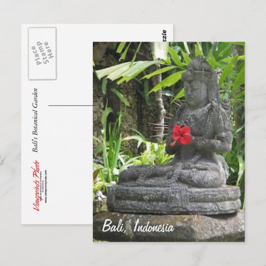 Bali Statue Postcard Postkarte (Vorne/Hinten)