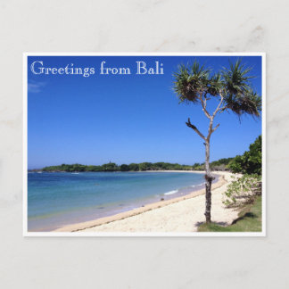 Bali Strand Postkarte