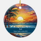 Bali-Strandurlaub Keramik Ornament (Hinten)
