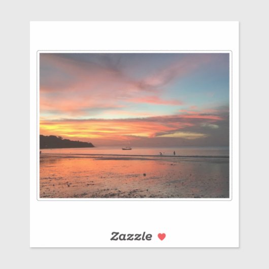 Bali Sunset Aufkleber (Blatt)