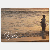 Bali Sunset Fisherman Fridge Magnet (Vorderseite)