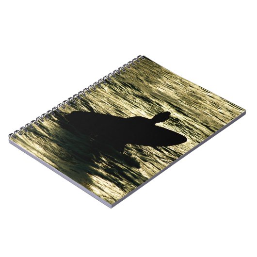 Bali Surfer Golden Hour Spiral Notebook Notizblock (Linke Seite)