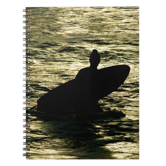Bali Surfer Golden Hour Spiral Notebook Notizblock (Vorderseite)