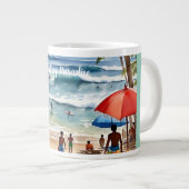 Bali, Surfparadies Jumbo-Tasse (Vorderseite Rechts)