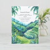 Bali Tegalang Rice Einladung (Stehend Vorderseite)