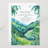 Bali Tegalang Rice Einladung (Vorne/Hinten)