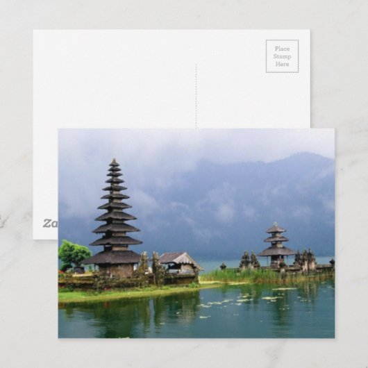 Bali Tempel indonesia Postkarte (Vorne/Hinten)