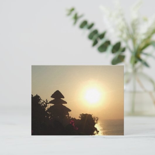 Bali-Tempel Postkarte (Stehend Vorderseite)