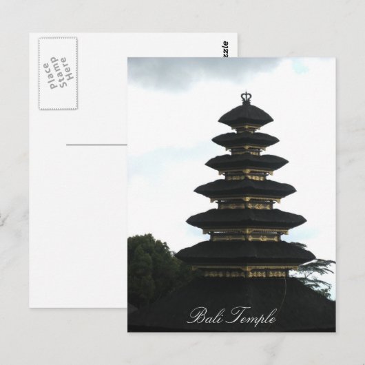 Bali Temple Postcard Postkarte (Vorne/Hinten)