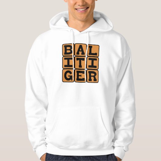 Bali Tiger, wilde Katze Hoodie (Vorderseite)