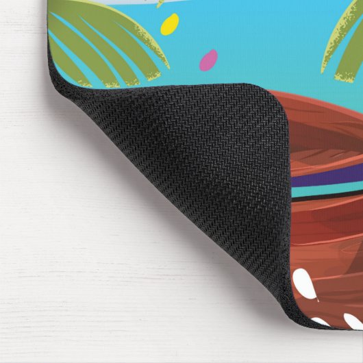 Bali Travel Poster. Mousepad (Ecke)