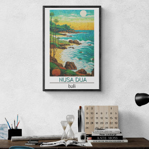 Bali Travel Poster, Nusa Dua, Poster