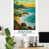 Bali Travel Poster, Nusa Dua, Poster (Heimbüro)