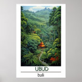 Bali Travel Poster, Ubud Travel Poster (Vorne)