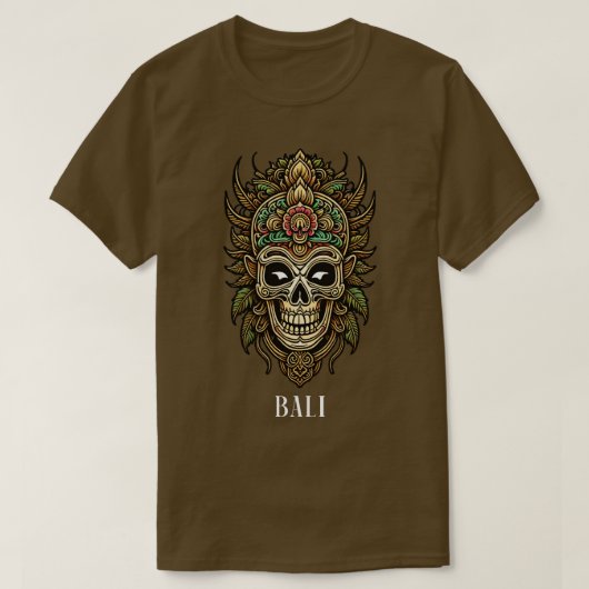 Bali Tribal Mask T-Shirt (Design vorne)