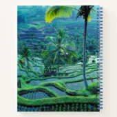 Bali | Übersicht über Reisterrassen Notizblock (Rückseite)