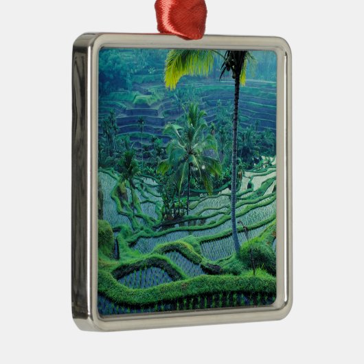 Bali | Übersicht über Reisterrassen Ornament Aus Metall (Rechts)