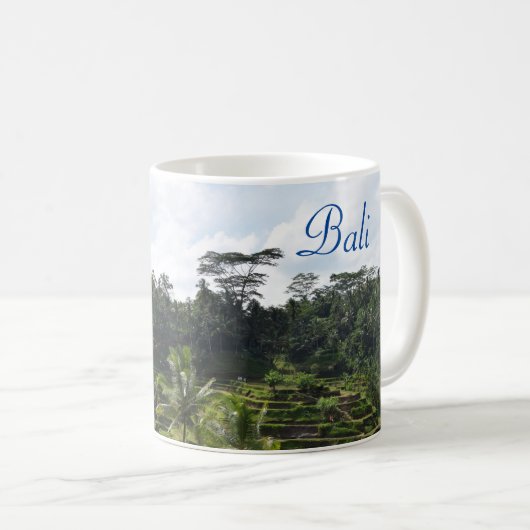 Bali Ubud Ricefields Kaffeetasse (VorderseiteRechts)