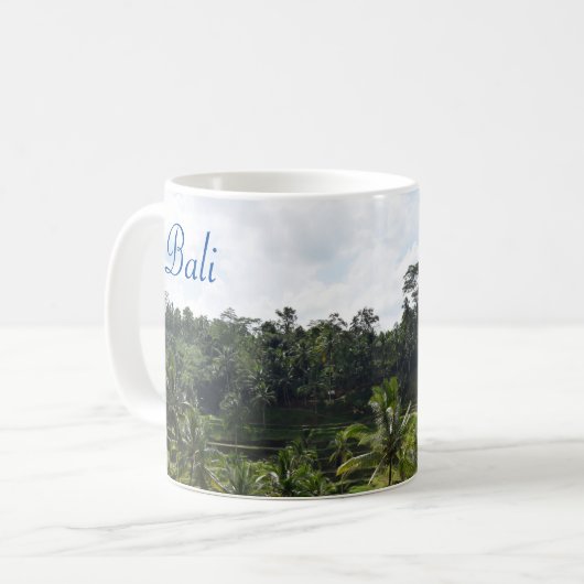 Bali Ubud Ricefields Kaffeetasse (Vorderseite Links)