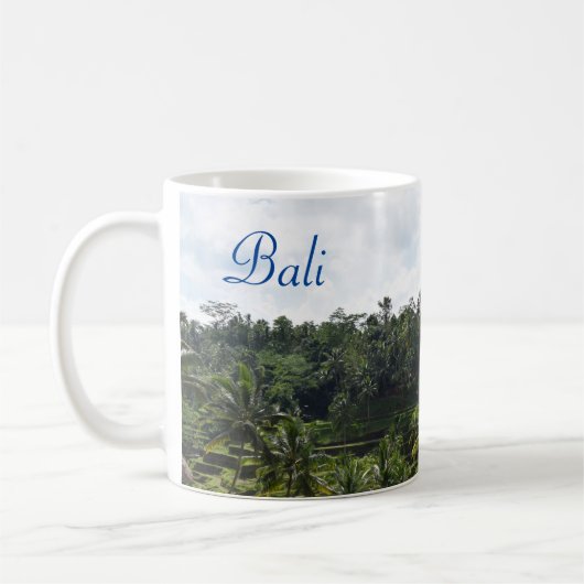 Bali Ubud Ricefields Kaffeetasse (Links)