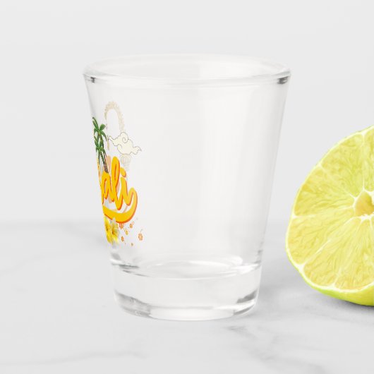Bali Urlaub Tropical Island Beach Matching Schnapsglas (Rechts)