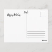 Bali vacation postcard postkarte (Rückseite)