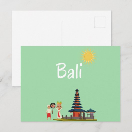Bali Vibes 2 Postkarte (Vorne/Hinten)