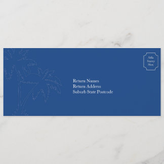 Bali Wedding RSVP Boarding Pass Einladung