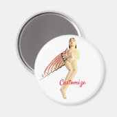 Bali Winged Goddess Thunder_Cove Magnet (Vorderseite/Rückseite)