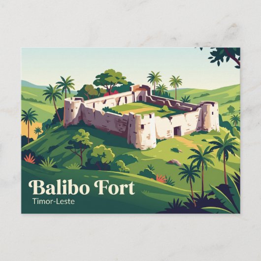 Balibo-Festung Timor-Leste Postkarte (Vorderseite)