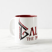 Balin Name Zweifarbige Tasse (Vorderseite Links)
