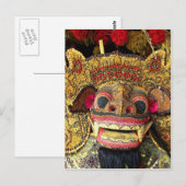 Balinese Barong 2 Postkarte (Vorne/Hinten)