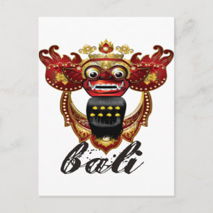 Balinese Barong Indonesien Andenken Postkarte