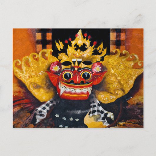 Balinese Barong Postcard Postkarte (Vorderseite)
