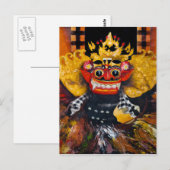 Balinese Barong Postcard Postkarte (Vorne/Hinten)