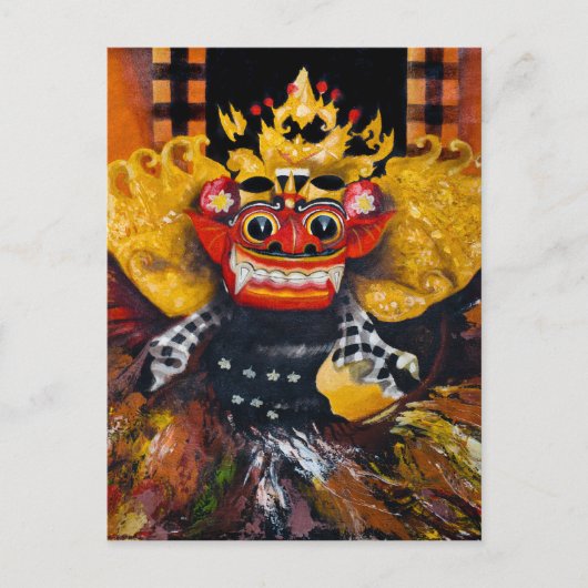 Balinese Barong Postcard Postkarte (Vorderseite)