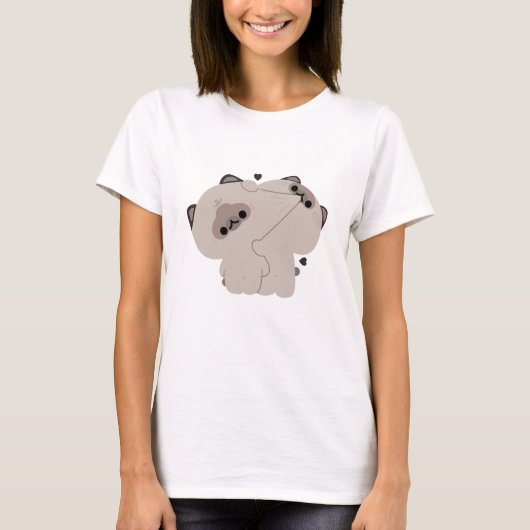 Balinese Cat Couple T-Shirt (Vorderseite)