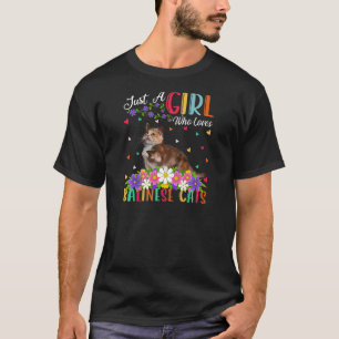 Balinese Cat Just A Girl, die balinesische Katzen  T-Shirt