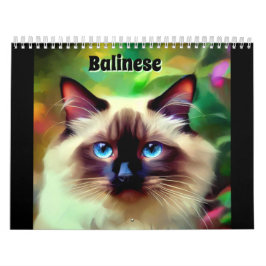 Balinese Cat Kalender