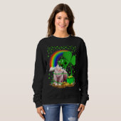 Balinese Cat Rainbow Balinese Cat St Patrick's Da Sweatshirt (Vorne ganz)
