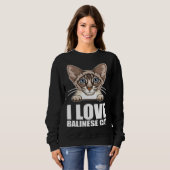 Balinese cats Balinese Dad Balinese Mom 6 Sweatshirt (Vorne ganz)