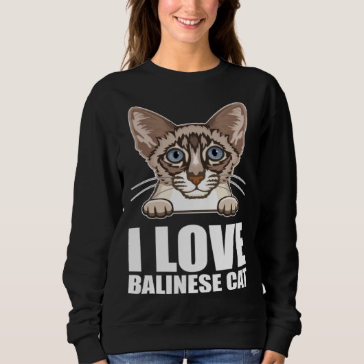 Balinese cats Balinese Dad Balinese Mom 6 Sweatshirt (Vorderseite)