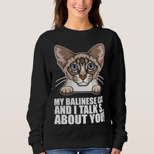 Balinese Dad Balinese Mom Balinese cats Sweatshirt (Vorderseite)