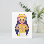 Balinese Dancer Matryoshka Postcard Postkarte (Stehend Vorderseite)