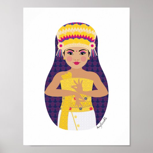 Balinese Dancer Matryoshka Poster (Vorne)