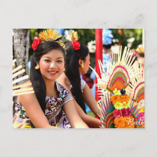 Balinese Girl Postkarte