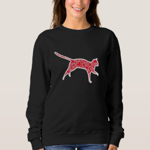 Balinese Hearts Valentine S Day Feline Cat Girl Sweatshirt