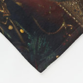 Balinese Kitten Christmas Cat Portrait Art Fleecedecke (Ecke)