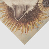 Balinese Kitten Sunflower Cat Seidenpapier (Detail)