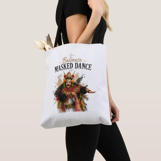 Balinese Masked Dance Tote Bag Tasche (Von Nahem)